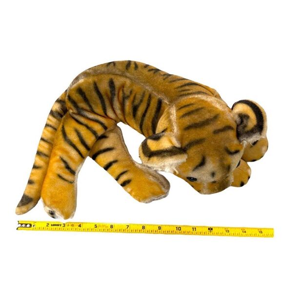 Vintage 50's VHTF RARE Hirsch Toys NYC Golden Circle Playmates Plush Tiger Cat - Picture 6 of 7